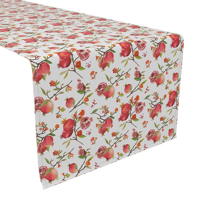 Table Runner， 100% Polyester， 12x72， Pomegranate Paradise