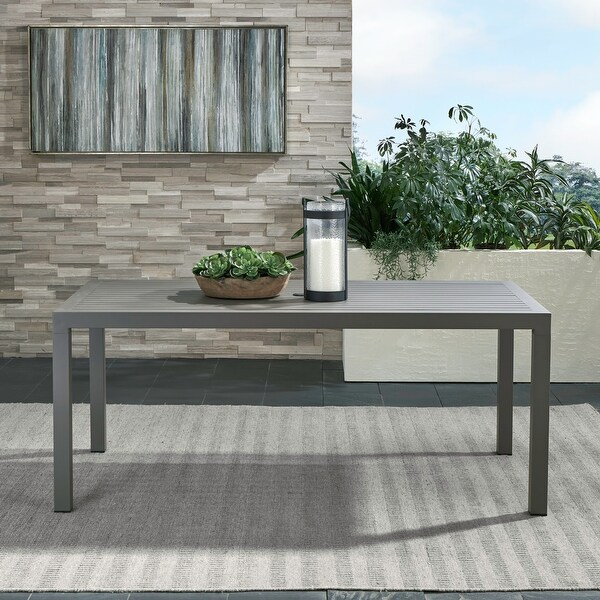 Plantation Key Granite Outdoor Rectangular Leg Table