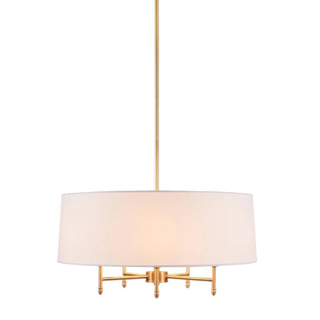 Presidio Chandelier White gold