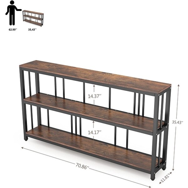 3 Tiers Console Sofa Table， 70