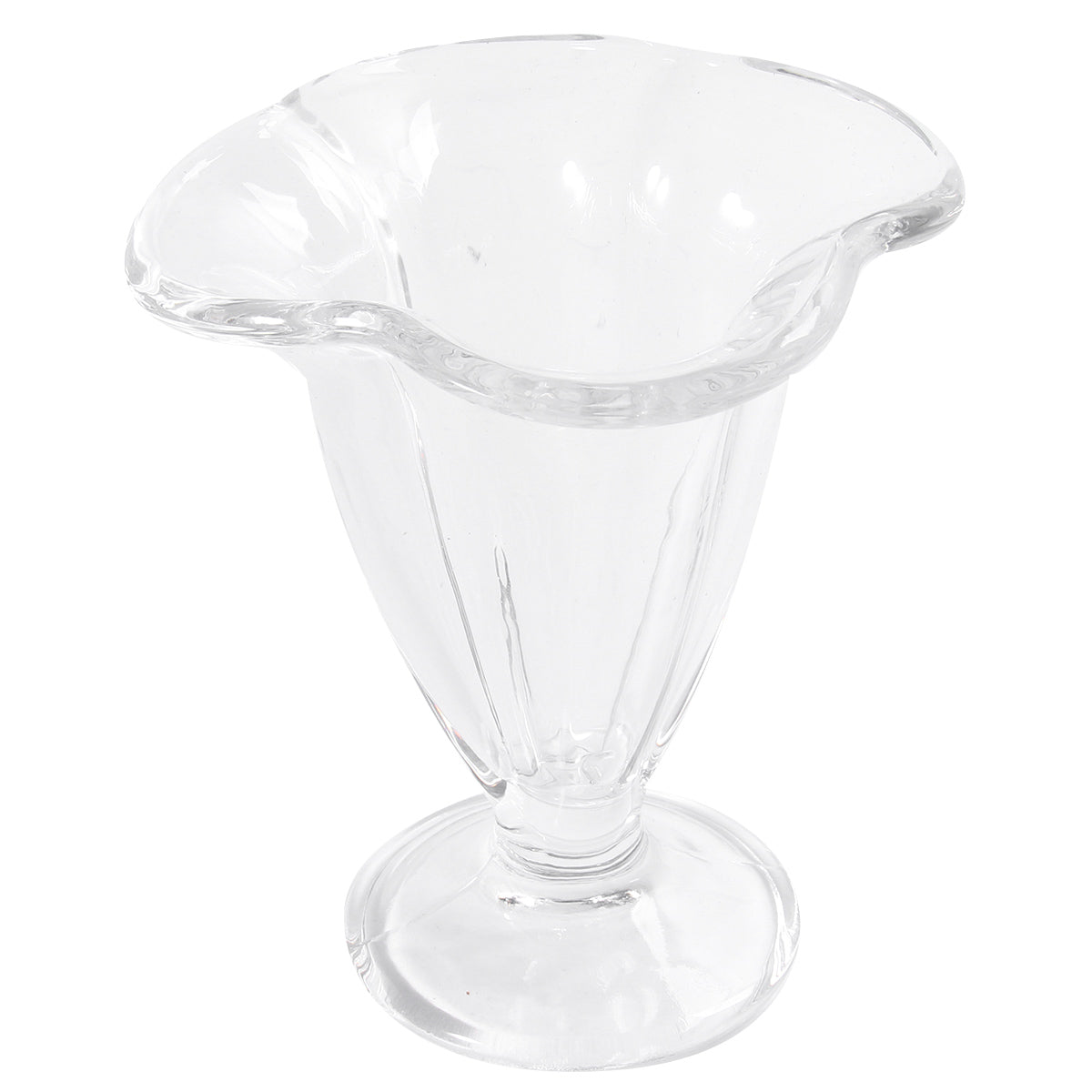 Hemoton Bowl Glass Footed Ice Cream Dessert Bowls Cups Trifle Sundae Yogurt Serving Transparent Flower Mini