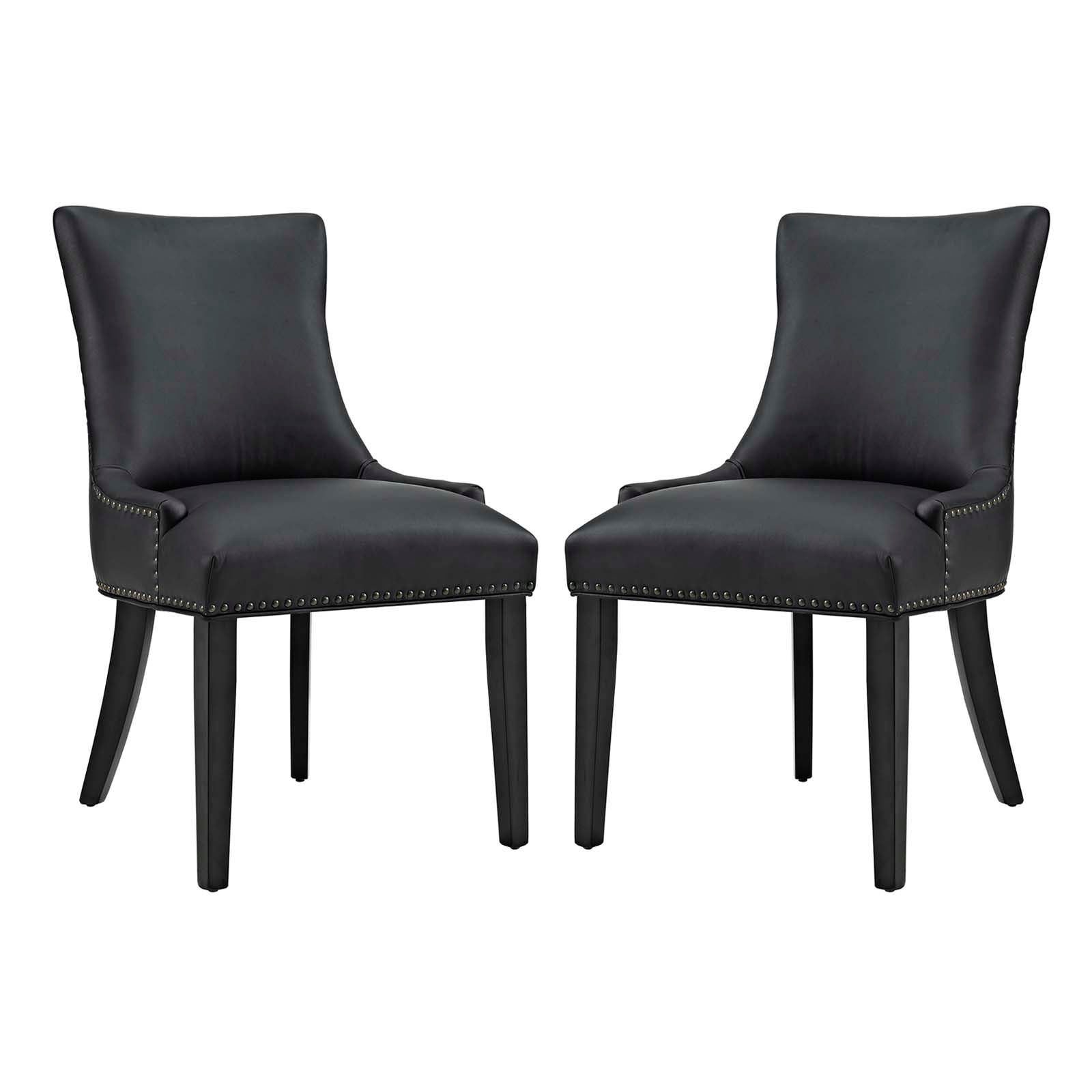 Marquis Dining Chair Faux Leather Set of 2-EEI-3498