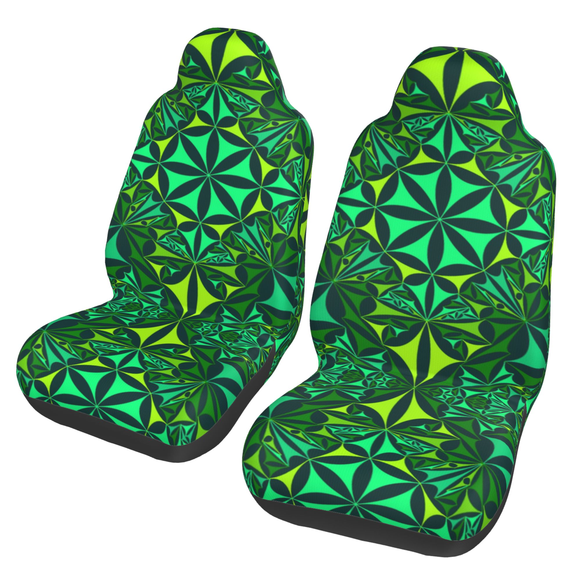 ZICANCN Car Seat Cover Green Shades Kaleidoscope Car Front Seat Covers Protectors ， Automotive Seat Covers for Cars Trucks Suv