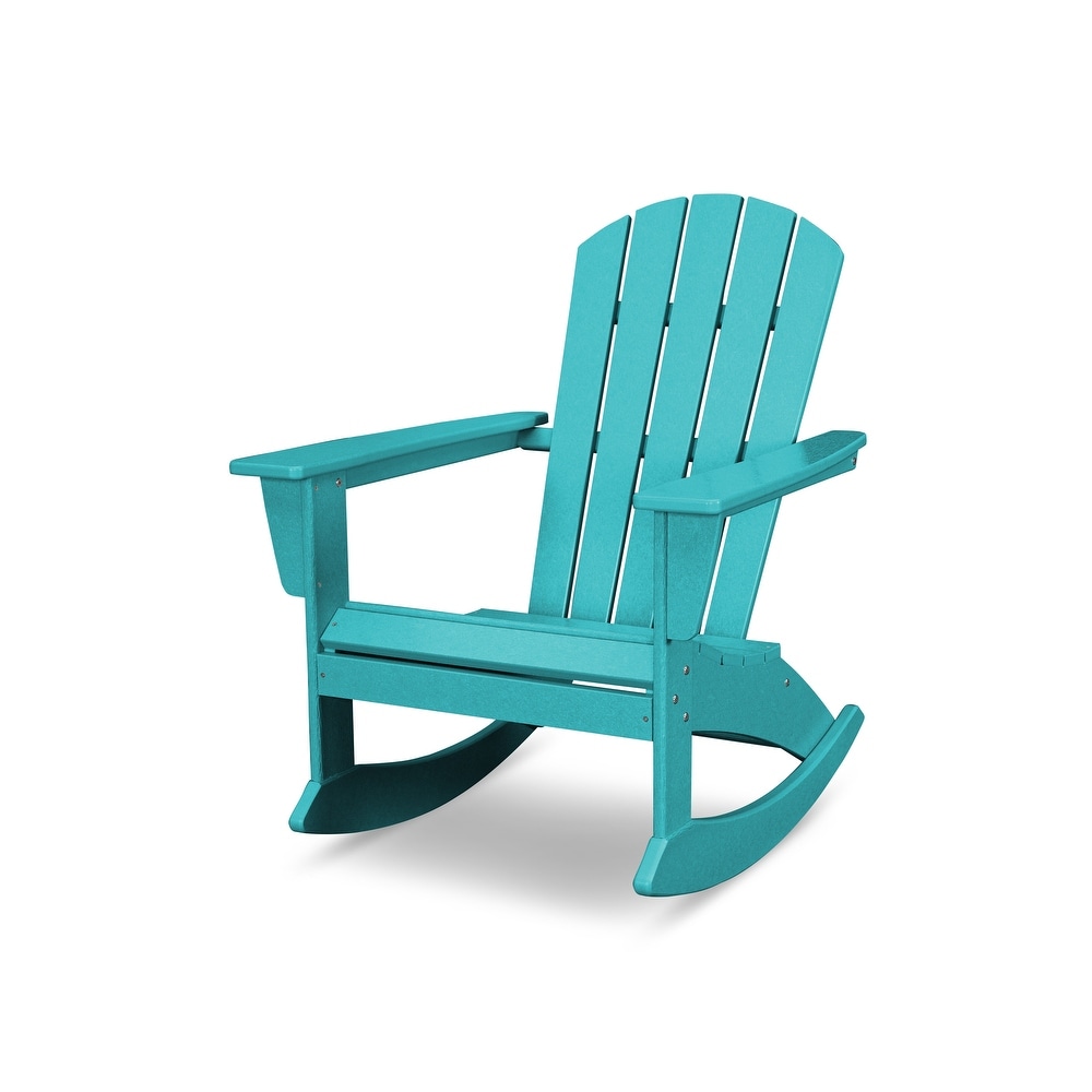 POLYWOOD Nautical Adirondack Rocking Chair