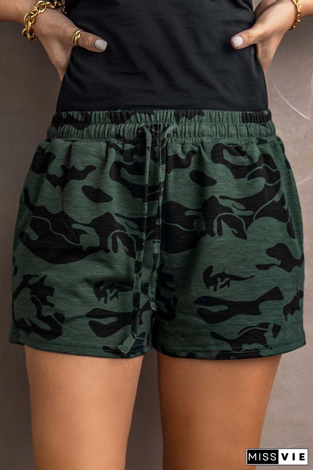 ARMY GREEN CASUAL SHORTS