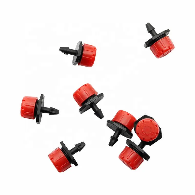 Adjustable Dripper Red Micro Drip Irrigation Watering Anti clogging Emitter Garden Supplies for 1/4 inch Hose