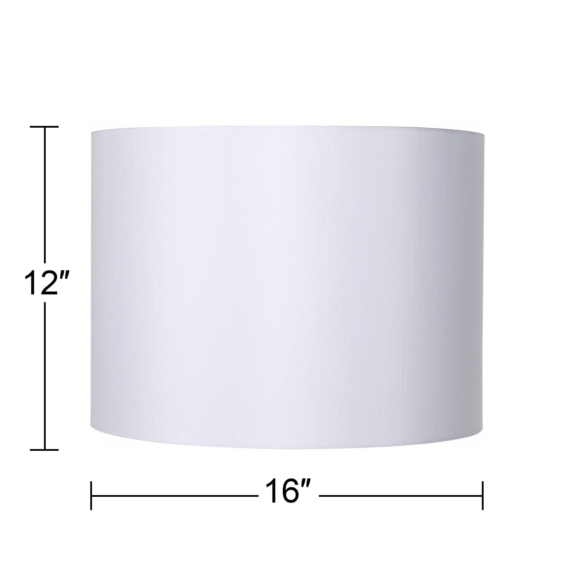 Brentwood White Hardback Medium Drum Lamp Shade 16