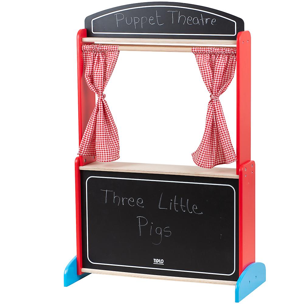 Tidlo Wooden Puppet Theatre Stage Child Roleplay Pretend Play