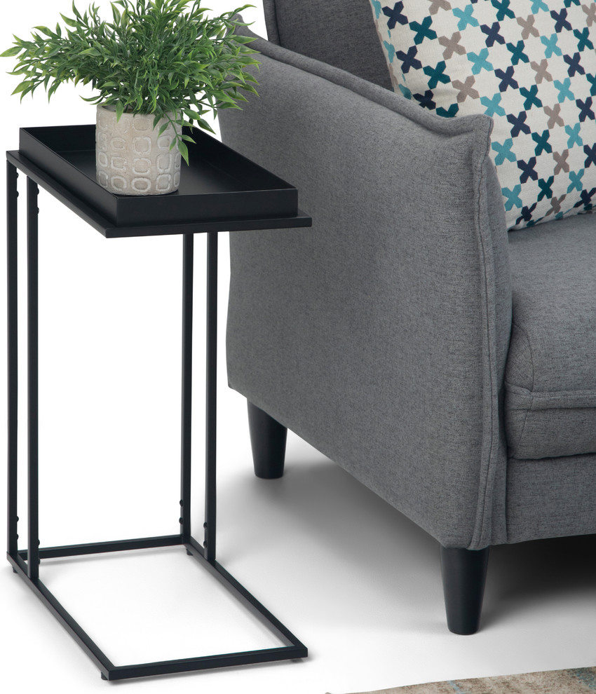 Garner Tray Top C Side Table   Industrial   Side Tables And End Tables   by Simpli Home Ltd.  Houzz