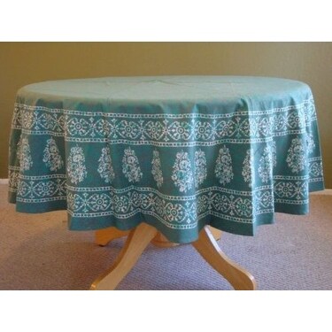 Gorgeous Handmade 100% Cotton Floral Bouquet Printed Tablecloth Rectangular Round Square and Napkin