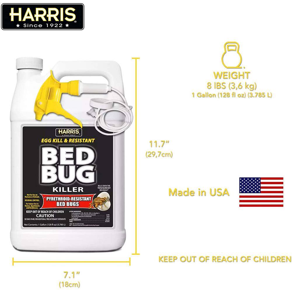 Harris 1 Gal. Ready-to-Use Egg Kill and Resistant Bed Bug Killer BLKBB-128