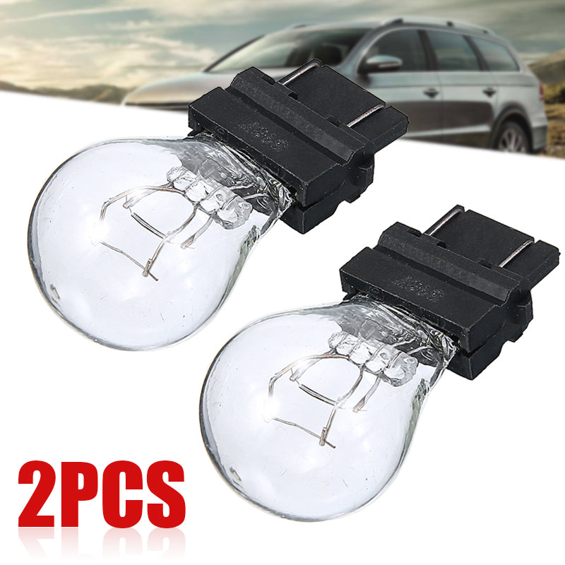 2Pcs P27 7W 3157 LED Tail Brake Backup Reverse Light Turn Signal Lamp Bulb White