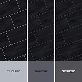 Corso Italia Ray Black 12 in. x 24 in. Porcelain Floor and Wall Tile (15.50 sq. ft.Case) 610010002822