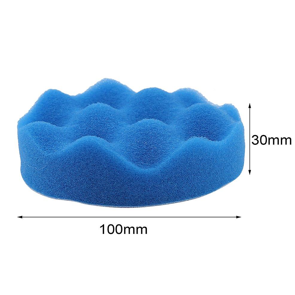 18pcs 4 Inch High Grossy Car Sponge Polishing Waxing Buffing Pad Adapter Drill