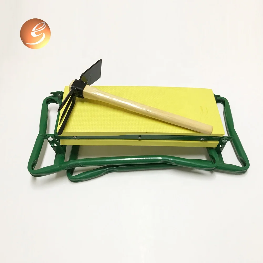 Double deck garden tool seat foldable kneeler chair