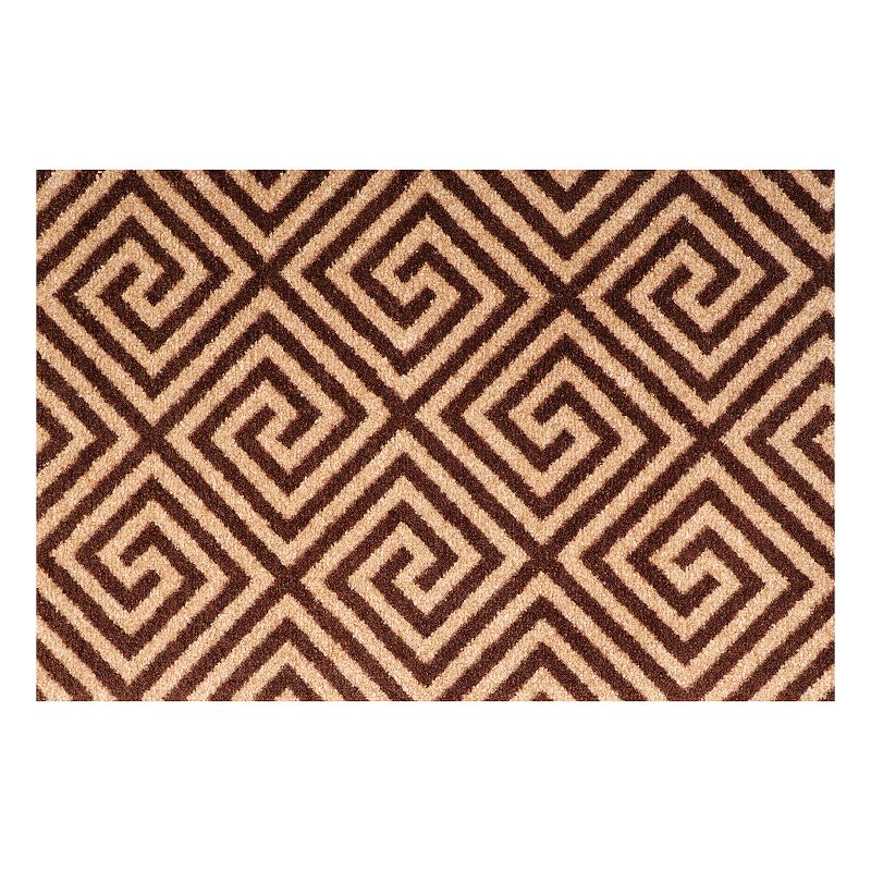 Bungalow Flooring ColorStar Greek Grid 22'' x 34'' Doormat