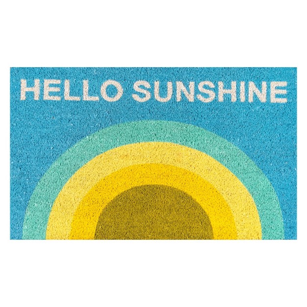 Hello Sunshine Woven Door Mat Novogratz By Momeni