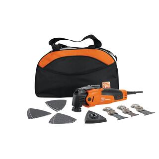 FEIN MM 500 Plus MultiMaster Start 350 W (3 Amp) Variable Speed Oscillating Multi-Tool With Blades and Accessories 72295264090