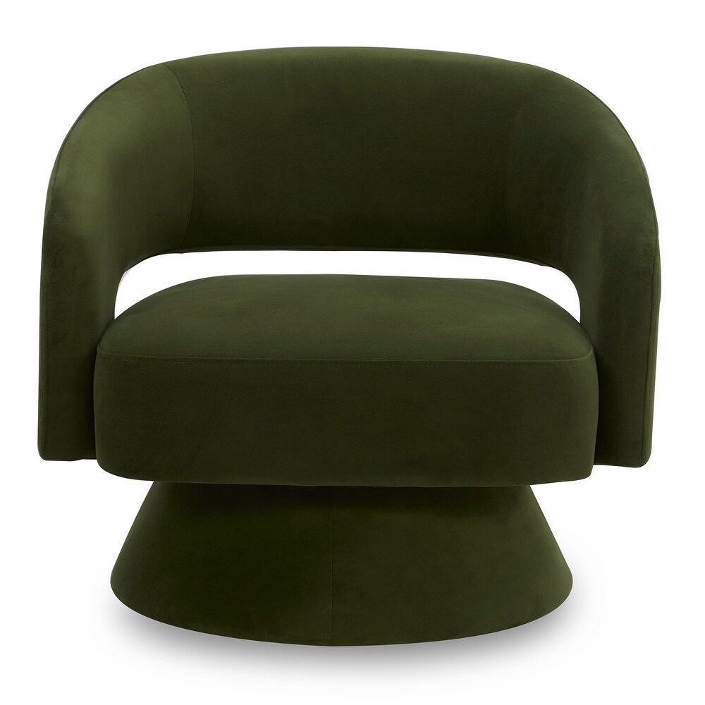 Jamie Swivel Fabric Accent Chair