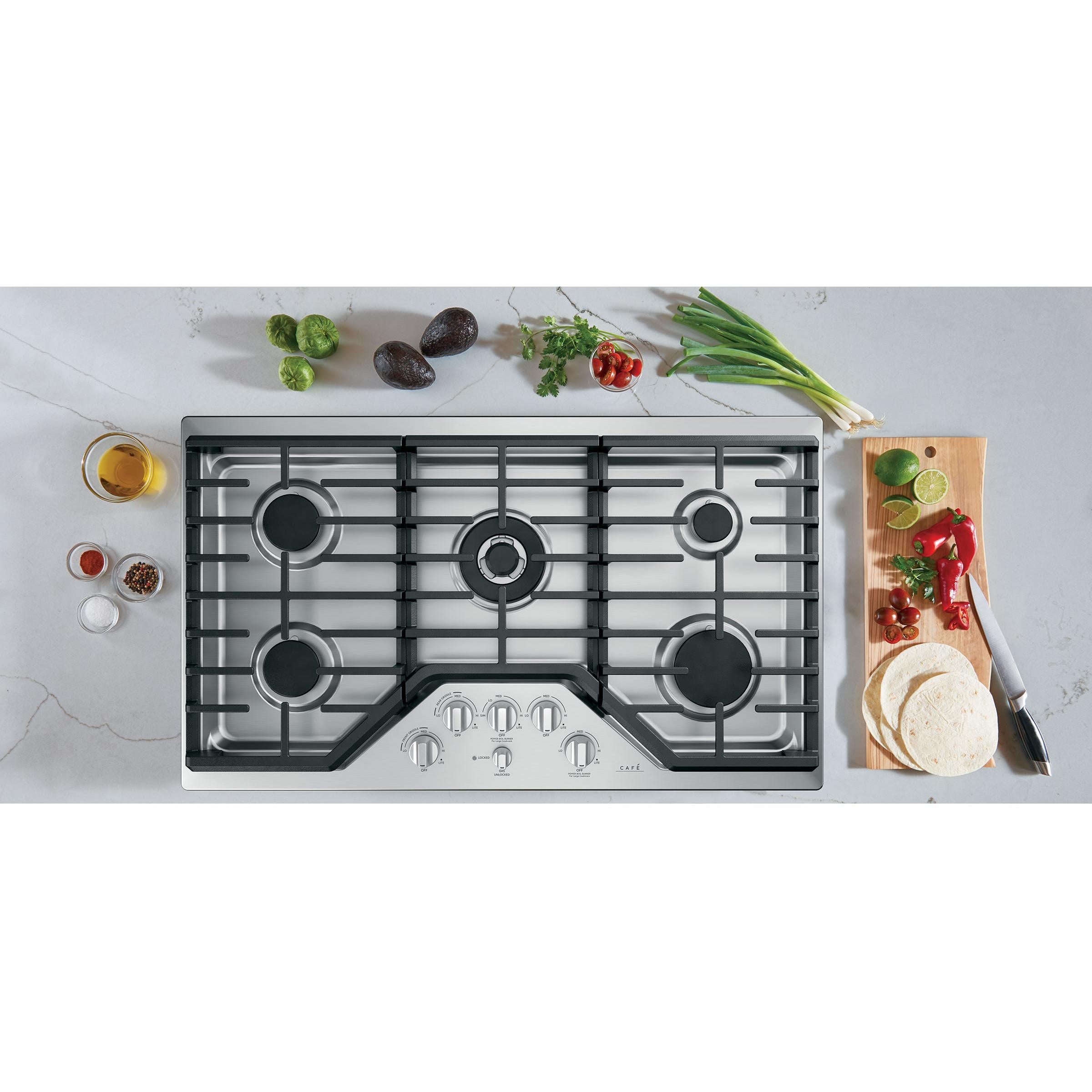 Café 36-inch Built-In Gas Cooktop CGP95362MS1