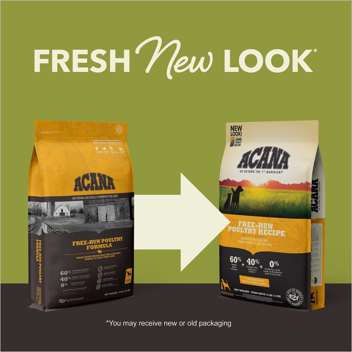 ACANA Free-Run Poultry Recipe Grain-Free Dry Dog Food