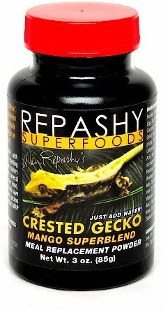 Repashy Superfoods Crested Gecko Mango Superblend Meal Replacement Powder Reptile Food， 3-oz bottle