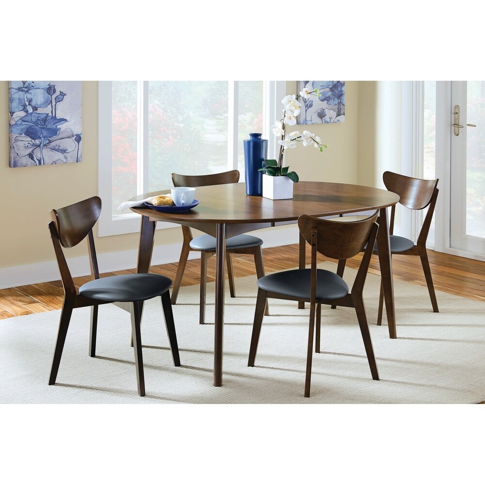 Markhampton Black and Dark Walnut 7 piece Dining Set