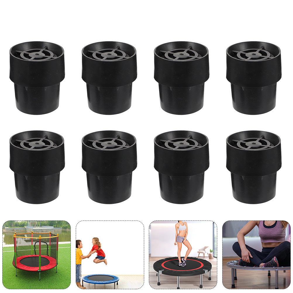 Hemoton 1 Set 8Pcs Trampoline Leg Covers Anti-skid Trampoline Feet Covers (Black)