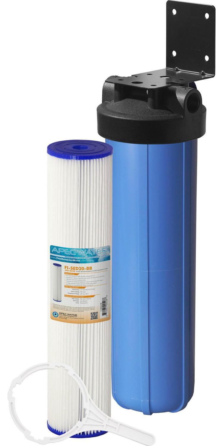 APEC Whole House 1-Stage Water Filtration System Reusable and Washable Pleated Sediment For All Purpose