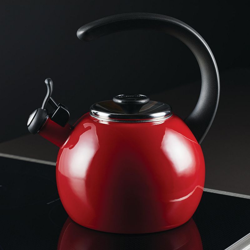 Circulon 2-qt. Enamel-on-Steel Whistling Tea Kettle