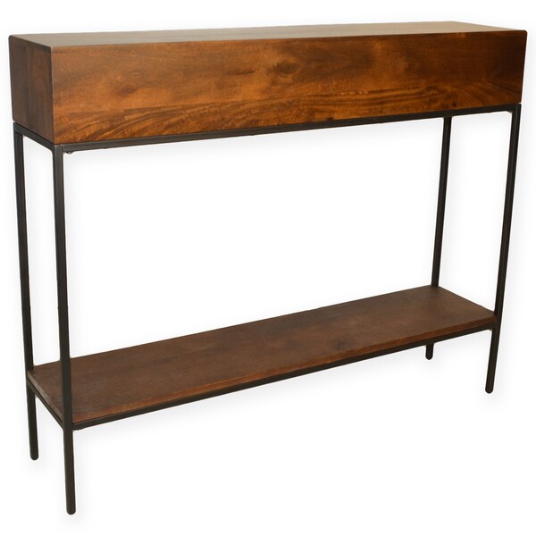 Brown Wood/Metal Ingrid Console