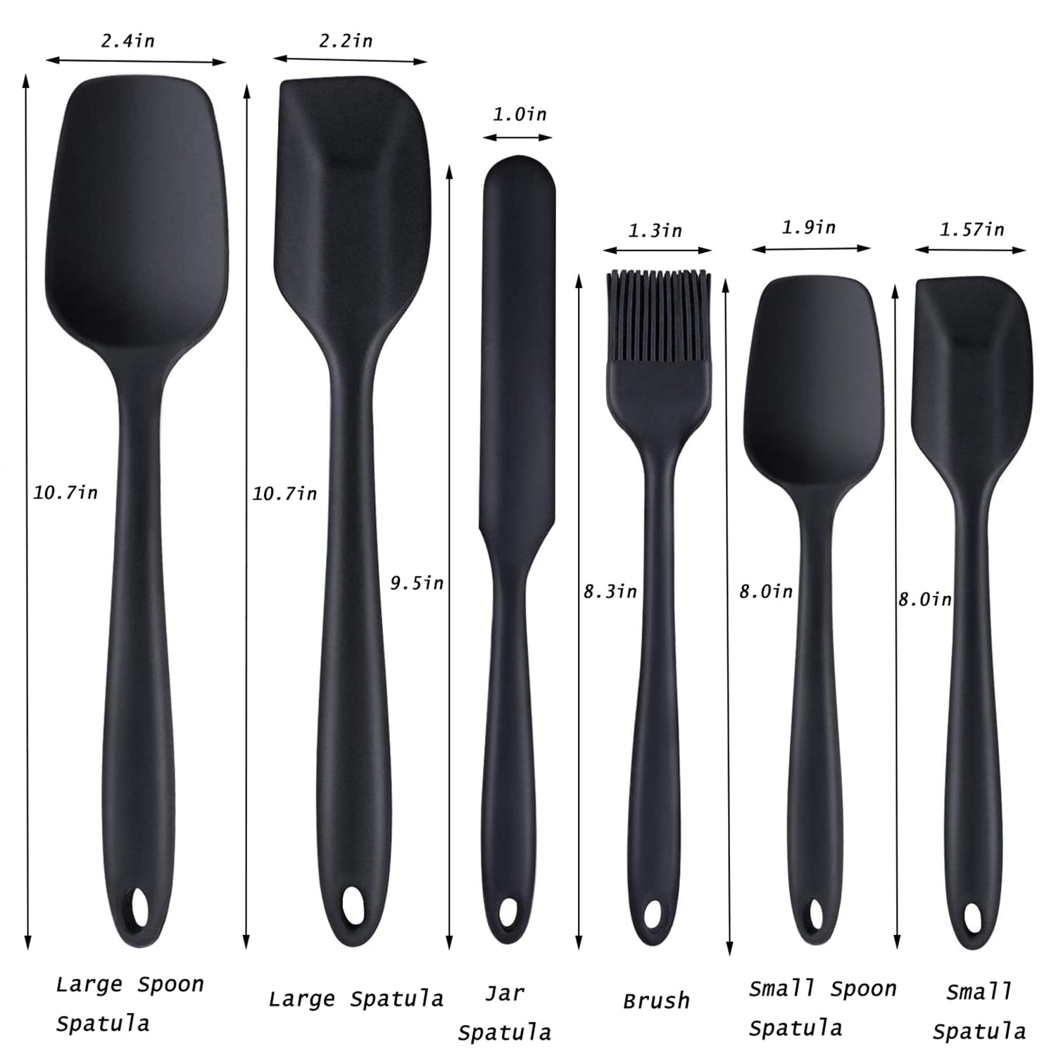 Spatula, Silicone Spatula Set, Rubber Spatula, Food Grade spatulas for nonstick cookware, Kitchen Utensils for Baking, Cooking, and Mixing High Heat Resistant Non Stick Dishwasher Safe BPA