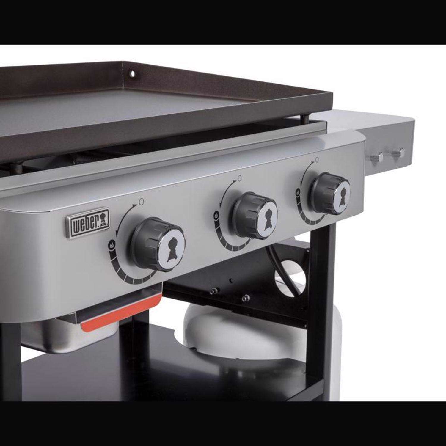 Weber 28in 3 Burner Liquid Propane Outdoor Griddle Black