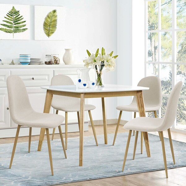 Modern Dining Chair set of 4 Line Kitchen Chairs