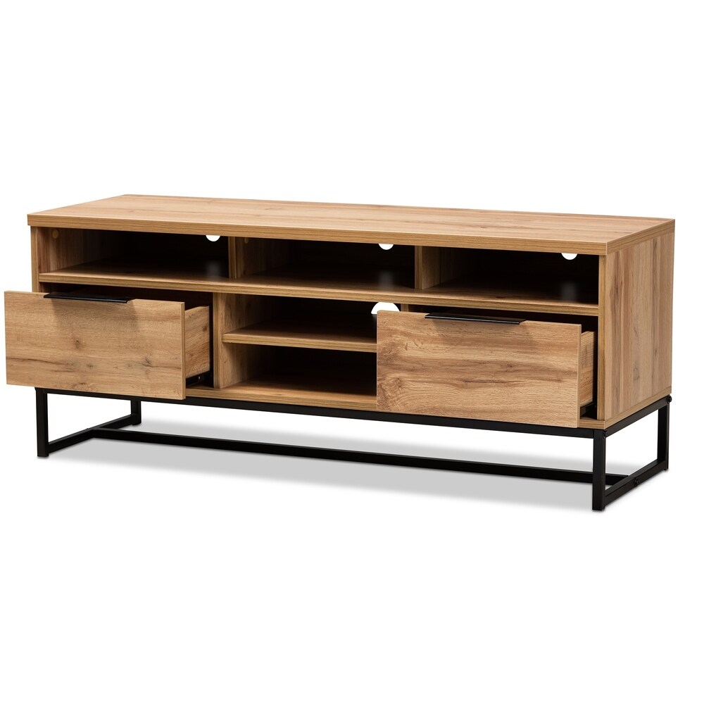 Carbon Loft Jiah Modern and Contemporary Industrial TV Stand