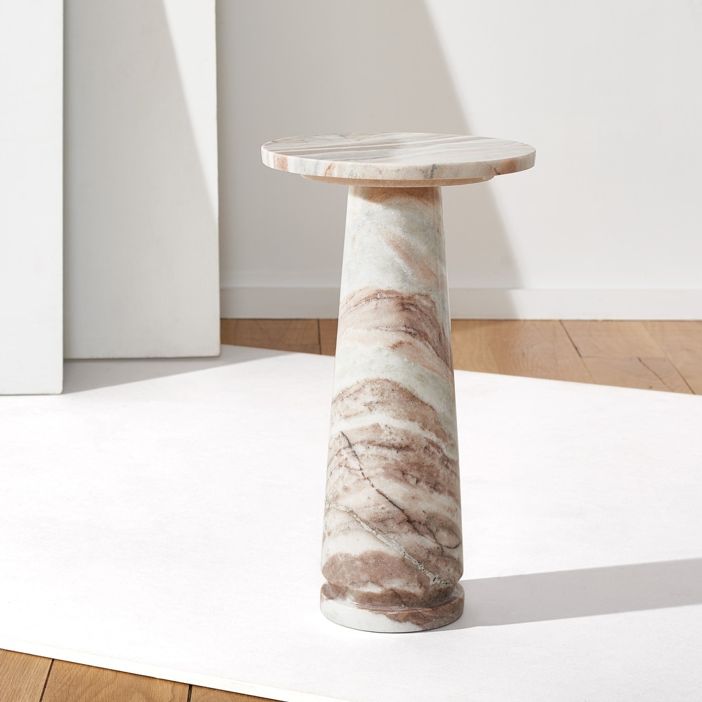 SAFAVIEH Couture Valentia Round Marble Accent Table