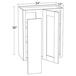 Contractor Express Cabinets Vessel Blue Shaker Stock Assembled Plywood Wall Corner Kitchen Cabinet Soft Close L (27 in. x 30 in. x 12 in.) WBCU2730L-XVB