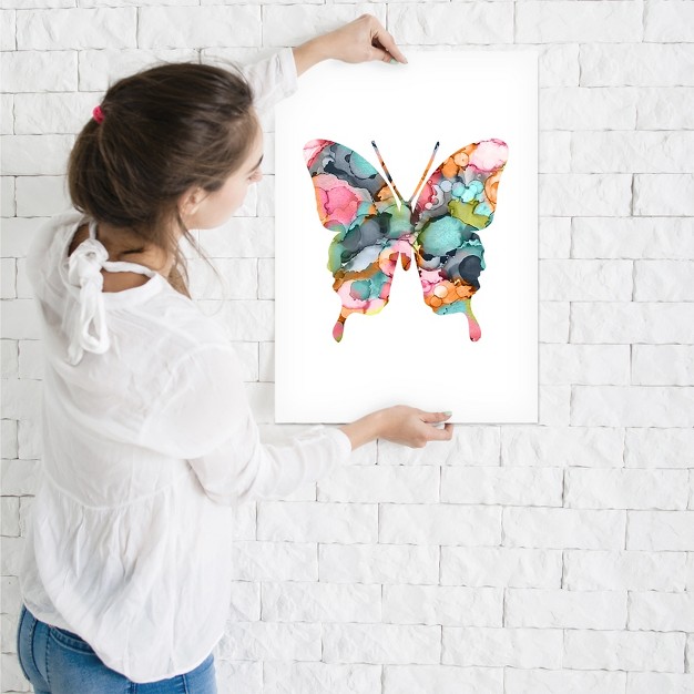 Americanflat Animal Minimalist Butterfly Watercolor 2 By Lisa Nohren Poster Art Print