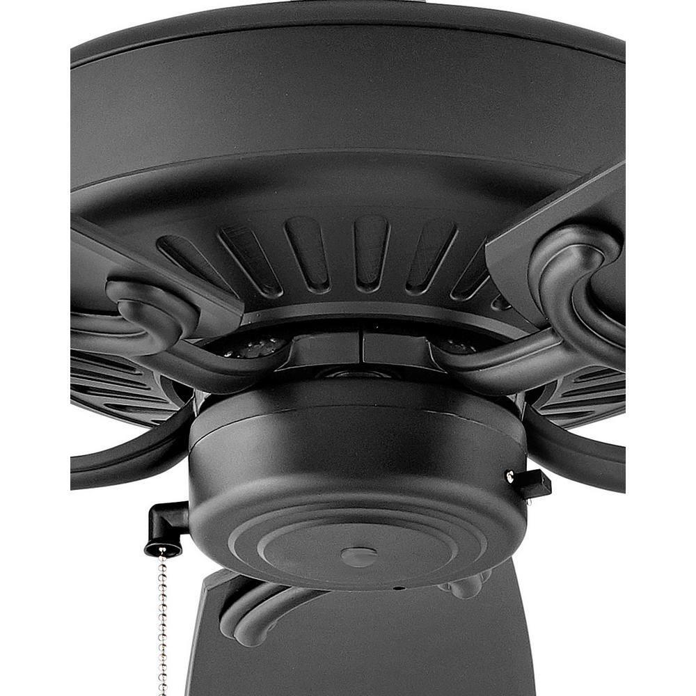 HINKLEY Oasis 60 in IndoorOutdoor Matte Black Ceiling Fan Pull Chain