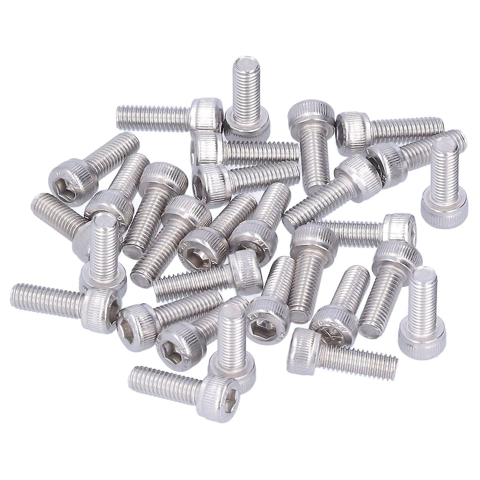 30Pcs M5 Cylindrical Head Hex Socket Screw A2 Stainless Steel Hex Head Screws Screw KitM5 X 25