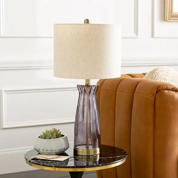 Laissez Colored Glass Candlestick Transitional Table Lamp - 25