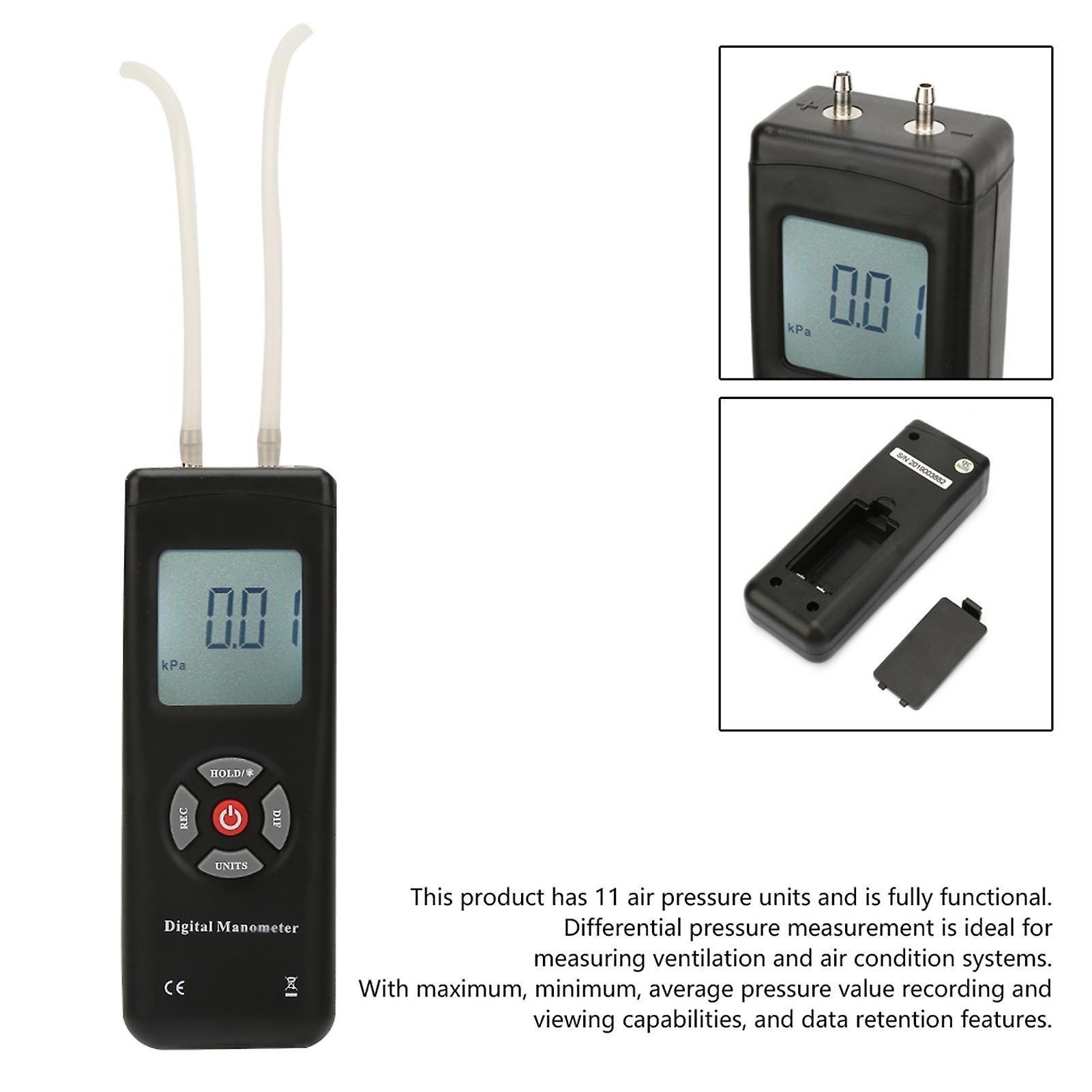 Tl100 Digital Differential Pressure Gauge Handheld Differential Pressure Gauge