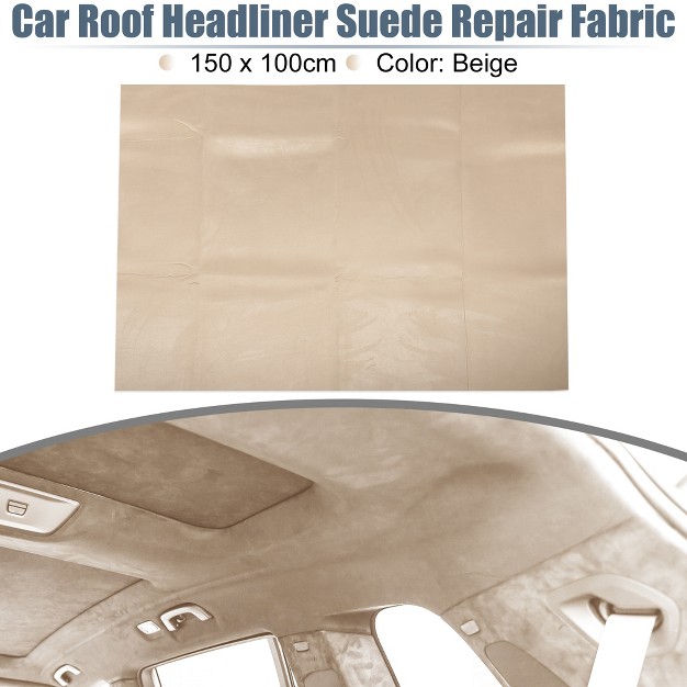 Unique Bargains Car Interior Foam Backed Broken Faded Repair Headliner Suede 1 Pc