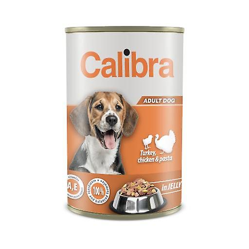 Calibra Turkey， Chicken and Pasta in Jelly Wet Food for Dogs (Dogs ， Dog Food ， Wet Food)