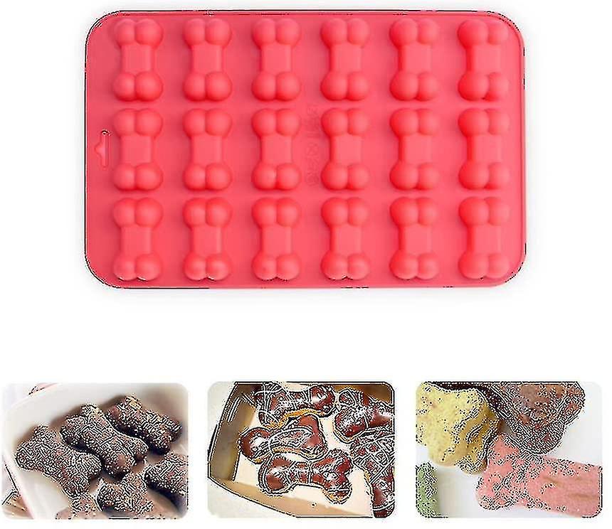 Puppy Dog Paw And Bone Silicone Molds， Non-stick Food Grade Silicone Molds For Chocolate， Candy， Jel