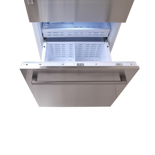 30 in. Width 16 cu. ft. Built-In Bottom Freezer Refrigerator in Custom Panel Ready， Counter Depth - 30