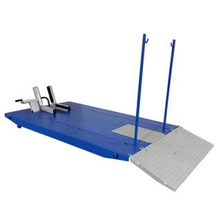 TUXEDO High Rise Motorcycle Lift Bench with Vise Sides Balance Bar Pump 1500 lbs. M-1500C-HR