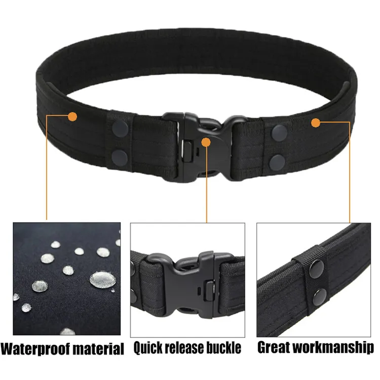 Hot Sale Outdoor tactical belt EVA sponge quick release  belt Oxford cloth men's canvas  tactical belt