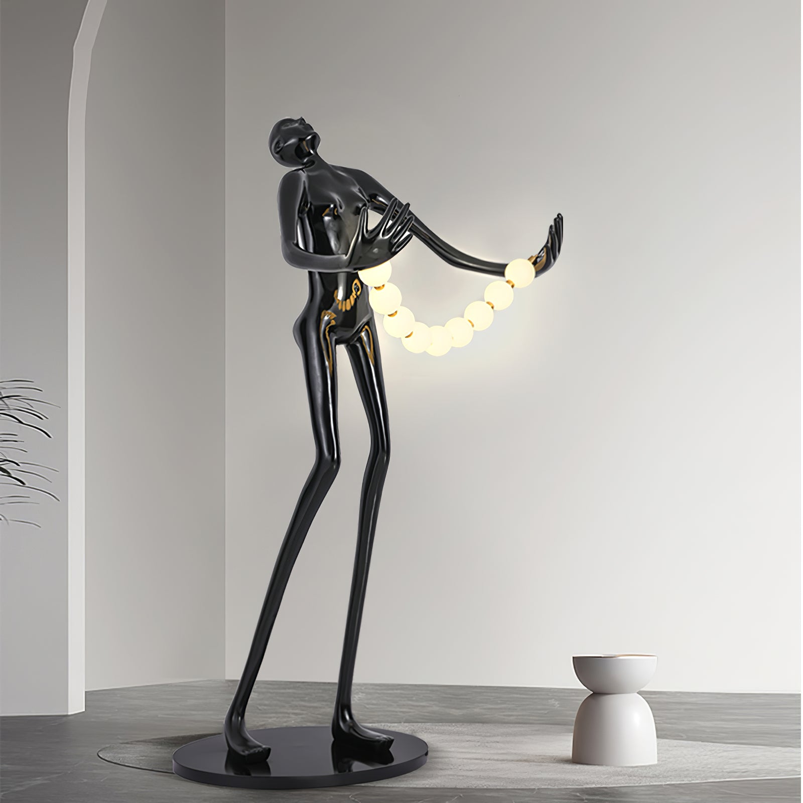 Orb Juggler Sculpture Floor Lamp