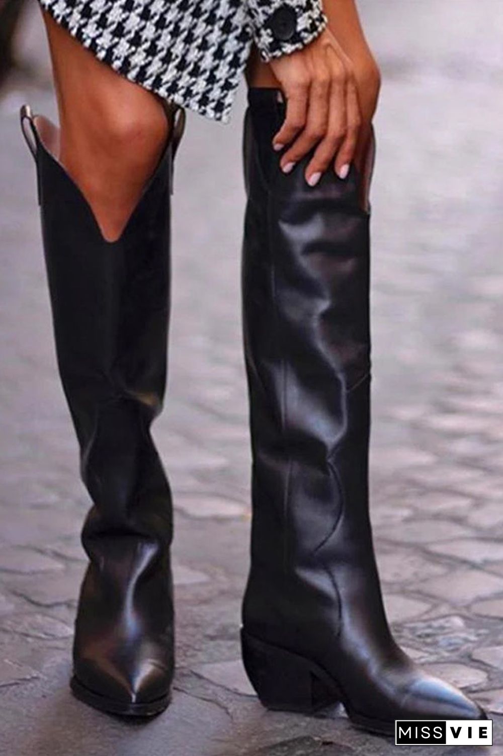 Over The Knee Western Boots